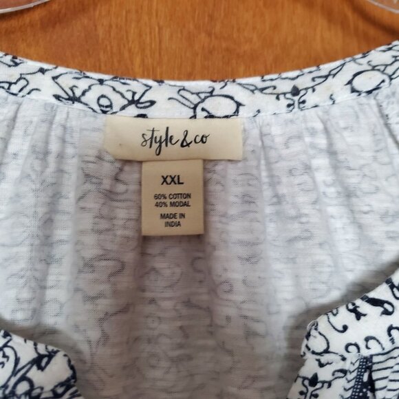 Style & Co Tunic Top XL - Picture 2 of 3